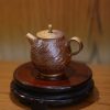 Handcrafted Zen Clay Teapot with Textured Earth Finish – Authentic Chinese Artisan Ceramic Teaware for Gongfu Tea & Tea Ceremonies