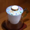 Imperial Palace Porcelain Infuser Tea Mug with Dragon Handle – Premium Heat-Resistant Glass Cup with Ceramic Filter & Lid for Loose Leaf Tea & Office Wellness